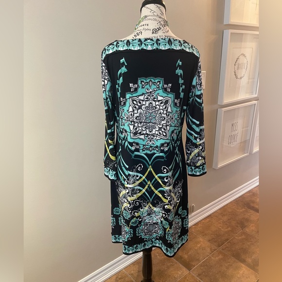 Aqua A-line Dress - Picture 4 of 7